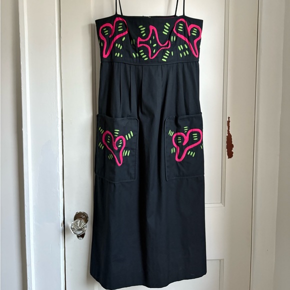 Vintage Hand-Embroidered Maxi Dress - Picture 3 of 6